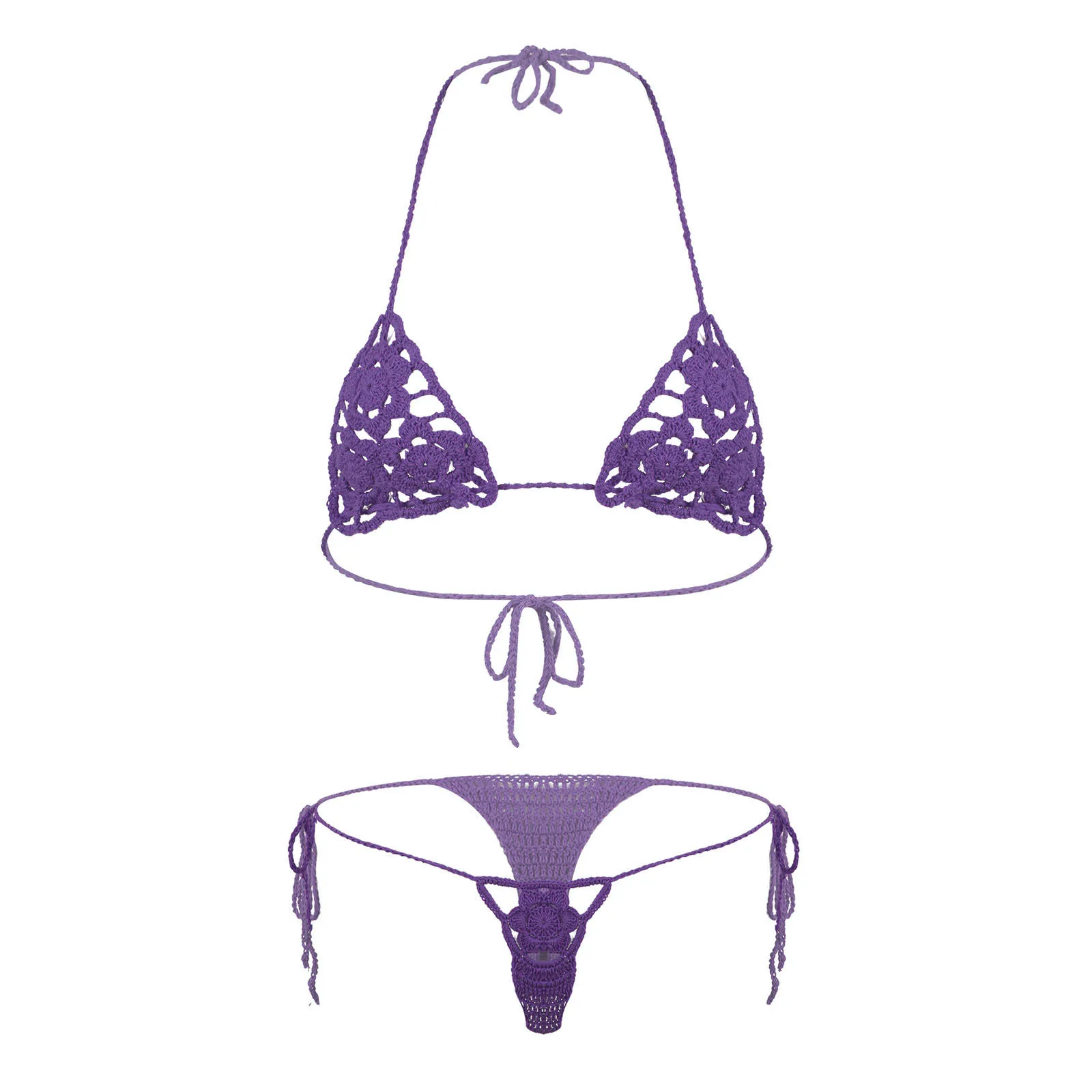 Women Floral Lingerie Suit Sexy Hollow Out Bra Top with G-string Femme Halter Neck Exotic Sets for Nightclub Stage Performance
Women Floral Lingerie Suit Sexy Hollow Out Bra Top with G-string Femme Halter Neck Exotic Sets for Nightclub Stage Performance
