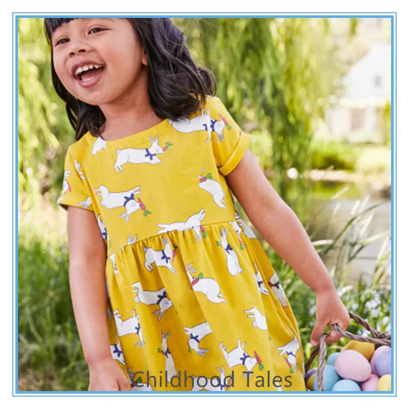 Spring and summer children's clothing new fashionable skirt printing girls dress
Spring and summer children's clothing new fashionable skirt printing girls dress