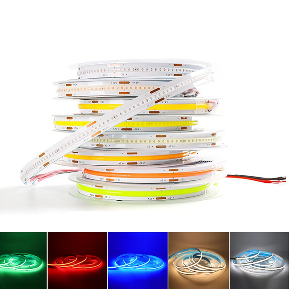 5m/lot 12V 24V DC 2835 COB LED Strip Light 320 384 480 528 LED/m High Density FOB COB Flexible LED Light Tape 3000K 4000K 6000K
5m/lot 12V 24V DC 2835 COB LED Strip Light 320 384 480 528 LED/m High Density FOB COB Flexible LED Light Tape 3000K 4000K 6000K