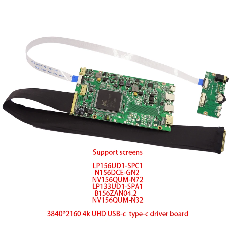 Mini HD MI Type C Controller for 4K screen LTN156FL02 Type-c Mini HDMI-compati bdriver controller board for DIY portable monitor
Mini HD MI Type C Controller for 4K screen LTN156FL02 Type-c Mini HDMI-compati bdriver controller board for DIY portable monitor