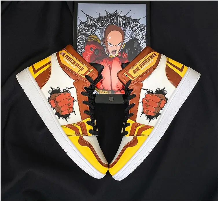 Кроссовки мужские Аниме ONE PUNCH-MAN, повседневная обувь для косплея, высокие кеды с мультяшным принтом кулака, Прямая поставка
Кроссовки мужские Аниме ONE PUNCH-MAN, повседневная обувь для косплея, высокие кеды с мультяшным принтом кулака, Прямая поставка