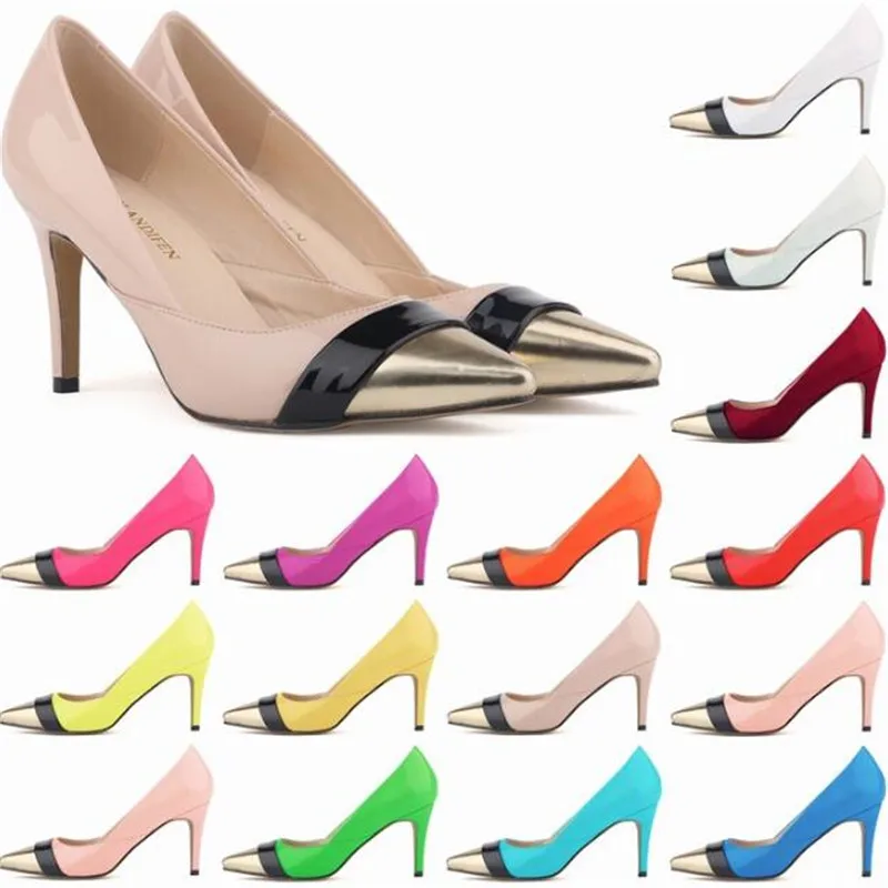 Sexy Pumps Sexy Wedding Women Fetish Shoes Pointed Toe PU 8CM Thin High heels Slip On zapatos de mujer women shoes size 35-42
Sexy Pumps Sexy Wedding Women Fetish Shoes Pointed Toe PU 8CM Thin High heels Slip On zapatos de mujer women shoes size 35-42