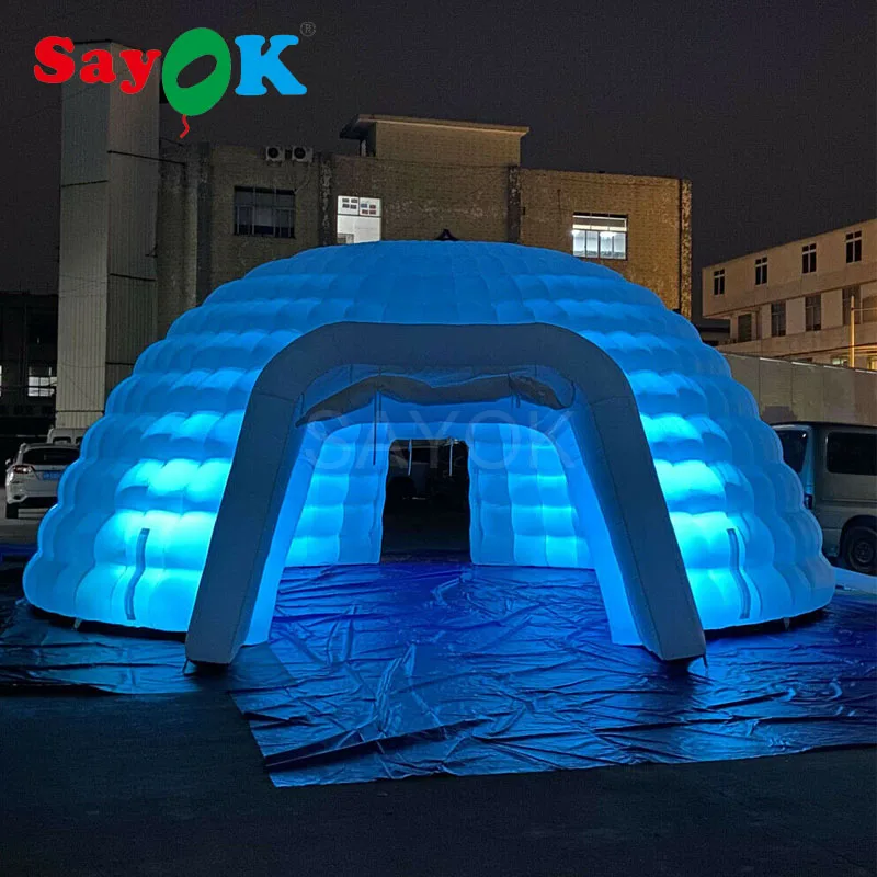 8m Dia Inflatable Dome Tent Outdoor Inflatable Lingting Tent with Air Blower for Event Party Show Exhibition
8m Dia Inflatable Dome Tent Outdoor Inflatable Lingting Tent with Air Blower for Event Party Show Exhibition