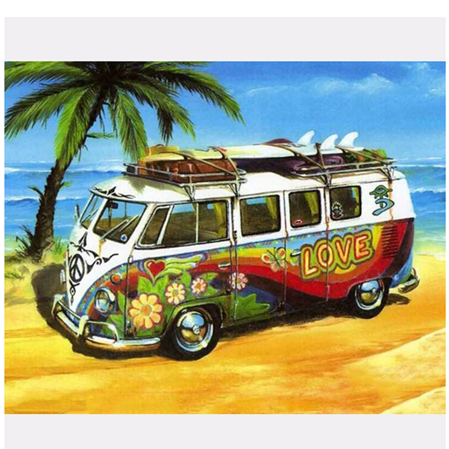 Full Square Round 5d diy Diamond Embroidery Seaside VW Car Diamond Painting Cross Stitch Rhinestone Mosaic Home Decoration Gift
Full Square Round 5d diy Diamond Embroidery Seaside VW Car Diamond Painting Cross Stitch Rhinestone Mosaic Home Decoration Gift