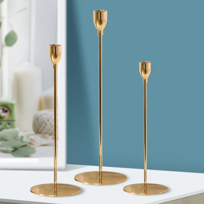 3 Pcs/ Set European Metal Candle Holder Simple Golden Wedding Decoration Bar Party Living Room Decoration Home Decoration
3 Pcs/ Set European Metal Candle Holder Simple Golden Wedding Decoration Bar Party Living Room Decoration Home Decoration