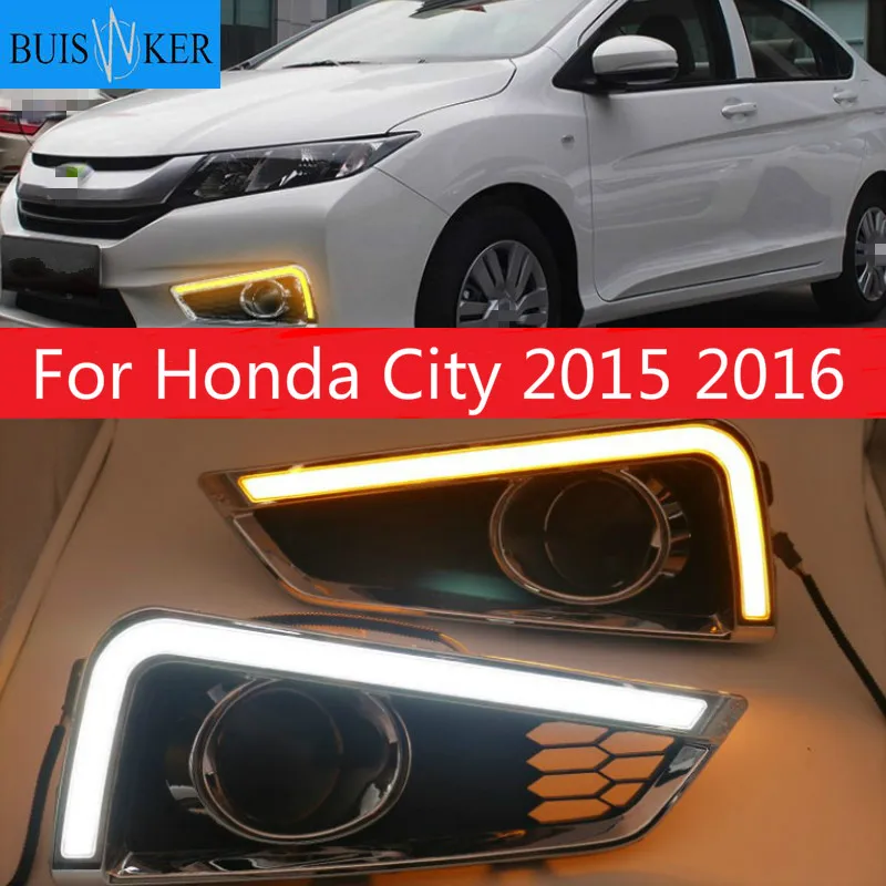 2PCS Car LED Daytime Running Light DRL For Honda City 2015 2016 With Yellow Turning Function yellow car styling daylight
2PCS Car LED Daytime Running Light DRL For Honda City 2015 2016 With Yellow Turning Function yellow car styling daylight