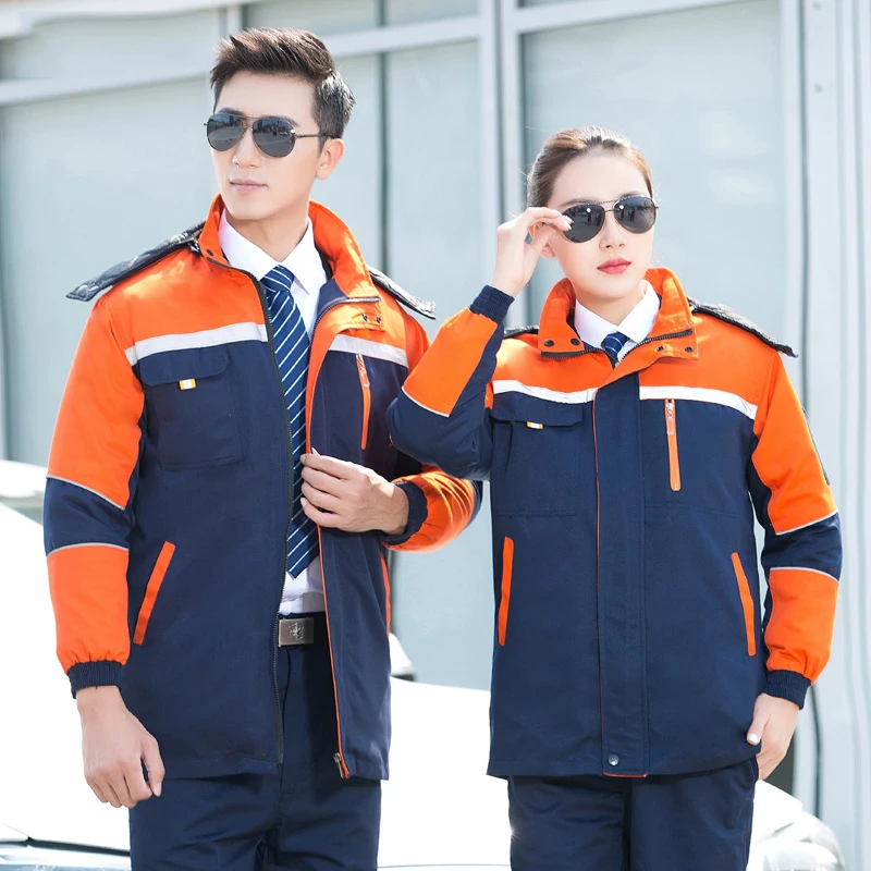 Winter warm working jacket cotton padded hooded overcoat repair Coveralls reflective protective safety jacket cleaning uniforms
Winter warm working jacket cotton padded hooded overcoat repair Coveralls reflective protective safety jacket cleaning uniforms
