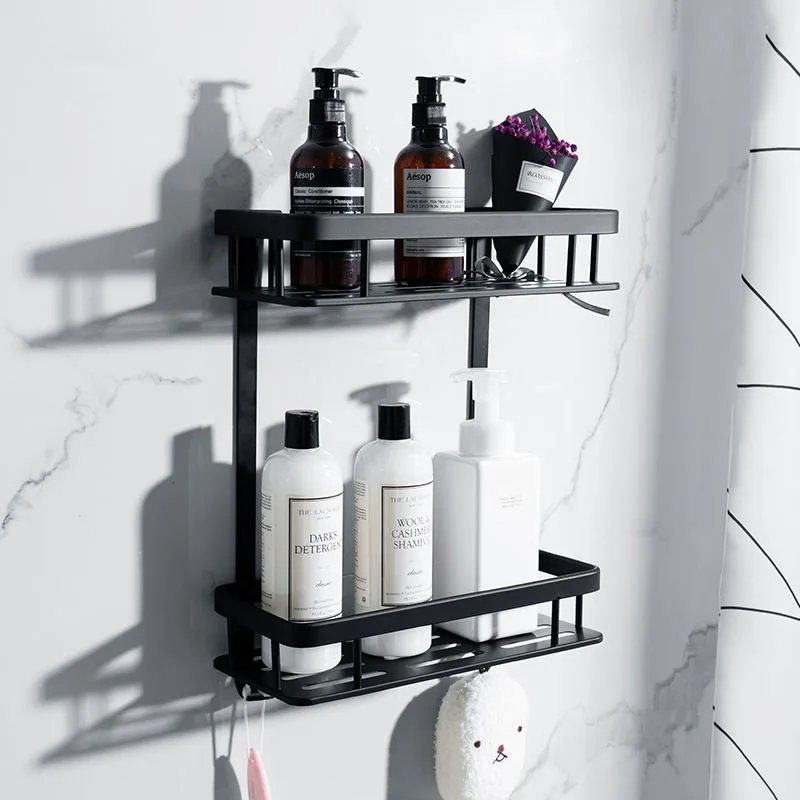 Bathroom Shelf Aluminum Shower Rack Corner Shelf Square Bath Shower Shelf Bolt Inserting Type Storage Organizer Rack Balck
Bathroom Shelf Aluminum Shower Rack Corner Shelf Square Bath Shower Shelf Bolt Inserting Type Storage Organizer Rack Balck