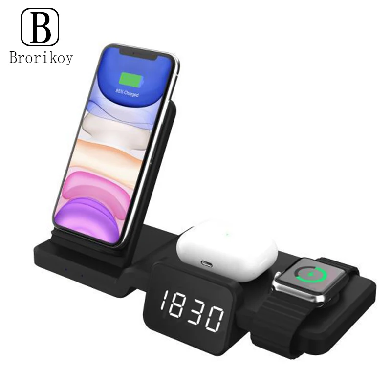 Wireless Charger LED Clock Mobile Phone Dock Fast Wireless Charger Stand For iPhone 12 11 Pro Max Mini iWatch 6 5 4 Airpods Pro
Wireless Charger LED Clock Mobile Phone Dock Fast Wireless Charger Stand For iPhone 12 11 Pro Max Mini iWatch 6 5 4 Airpods Pro