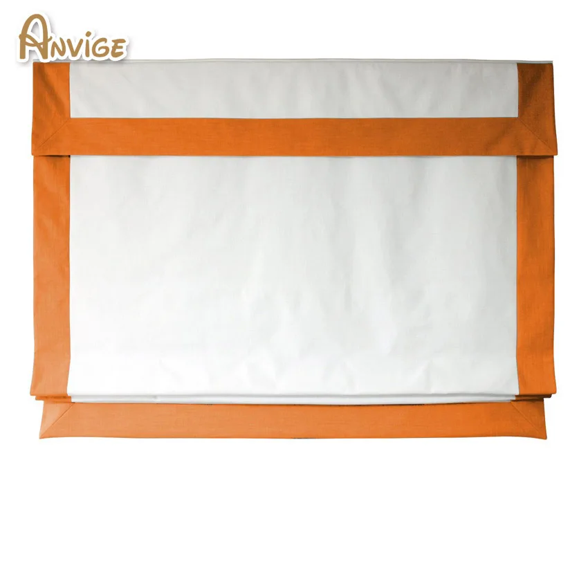 Modern White and Orange Striped Flat Roman Shades Customized Roman Blinds With Installation Included
Modern White and Orange Striped Flat Roman Shades Customized Roman Blinds With Installation Included