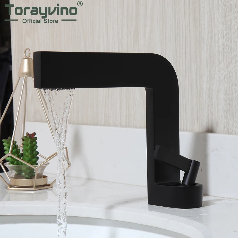 Torayvino Matte Black Washbasin Bathroom Faucet Single Handle Deck Mounted Basin Sink Cold And Cold Faucets Mixer Water Tap
Torayvino Matte Black Washbasin Bathroom Faucet Single Handle Deck Mounted Basin Sink Cold And Cold Faucets Mixer Water Tap