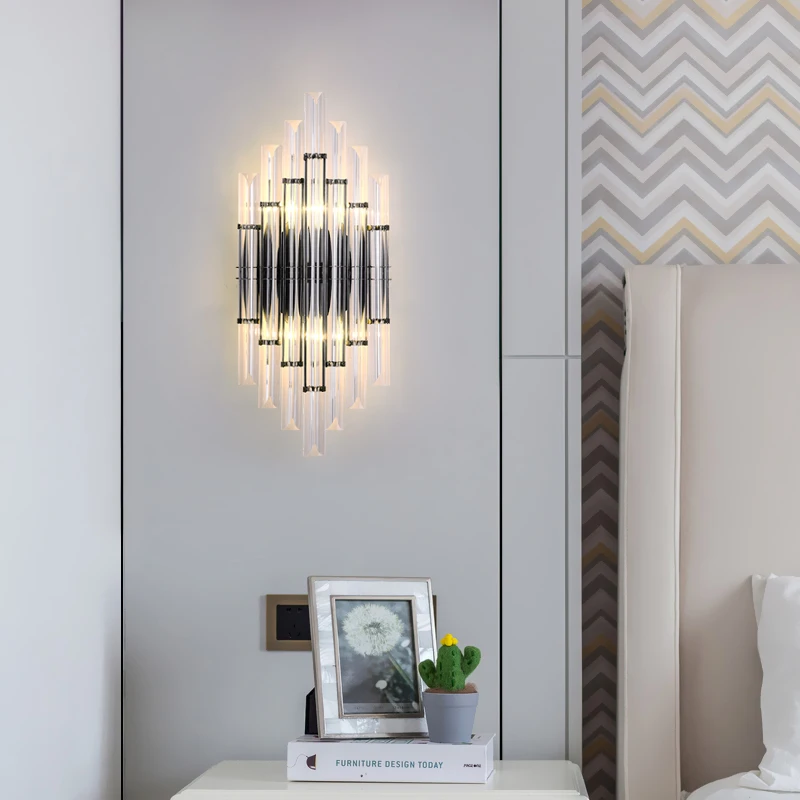 Nordic Luxury Crystal Led Decor Wall Lights Modern Living Room Bedroom Background Decoration Wall Lamp Corridor Indoor Lighting
Nordic Luxury Crystal Led Decor Wall Lights Modern Living Room Bedroom Background Decoration Wall Lamp Corridor Indoor Lighting