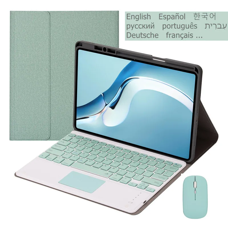 Russian Spanish Portuguese Touchpad Keyboard Case for Huawei MatePad 11 Inch Cover Funda for Huawei Mate Pad 11 Case Keyboard
Russian Spanish Portuguese Touchpad Keyboard Case for Huawei MatePad 11 Inch Cover Funda for Huawei Mate Pad 11 Case Keyboard