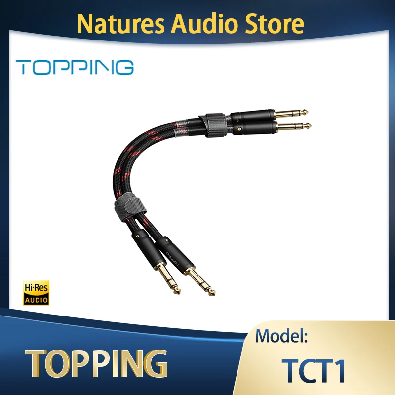 TOPPING TCT1 HIFI Audio Cable Large Three-core 6.35mm Male to Male Balance Cable
TOPPING TCT1 HIFI Audio Cable Large Three-core 6.35mm Male to Male Balance Cable