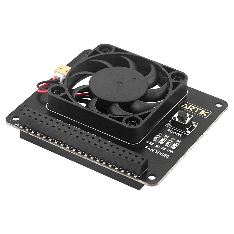 Argon One Fan Hat for Raspberry Pi 4 GPIO CPU Cooler PWM Software Control Cooling Fan Power Button for Raspberry Pi 3B+ 3B 2B+
Argon One Fan Hat for Raspberry Pi 4 GPIO CPU Cooler PWM Software Control Cooling Fan Power Button for Raspberry Pi 3B+ 3B 2B+
