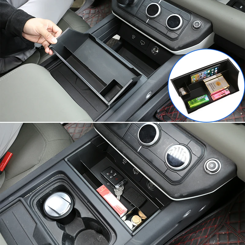 ST ABS Black,For Land Rover Defender 110 2020-2021 Car Center Console Central Storage Box Phone Key Container Tray Accessories
ST ABS Black,For Land Rover Defender 110 2020-2021 Car Center Console Central Storage Box Phone Key Container Tray Accessories