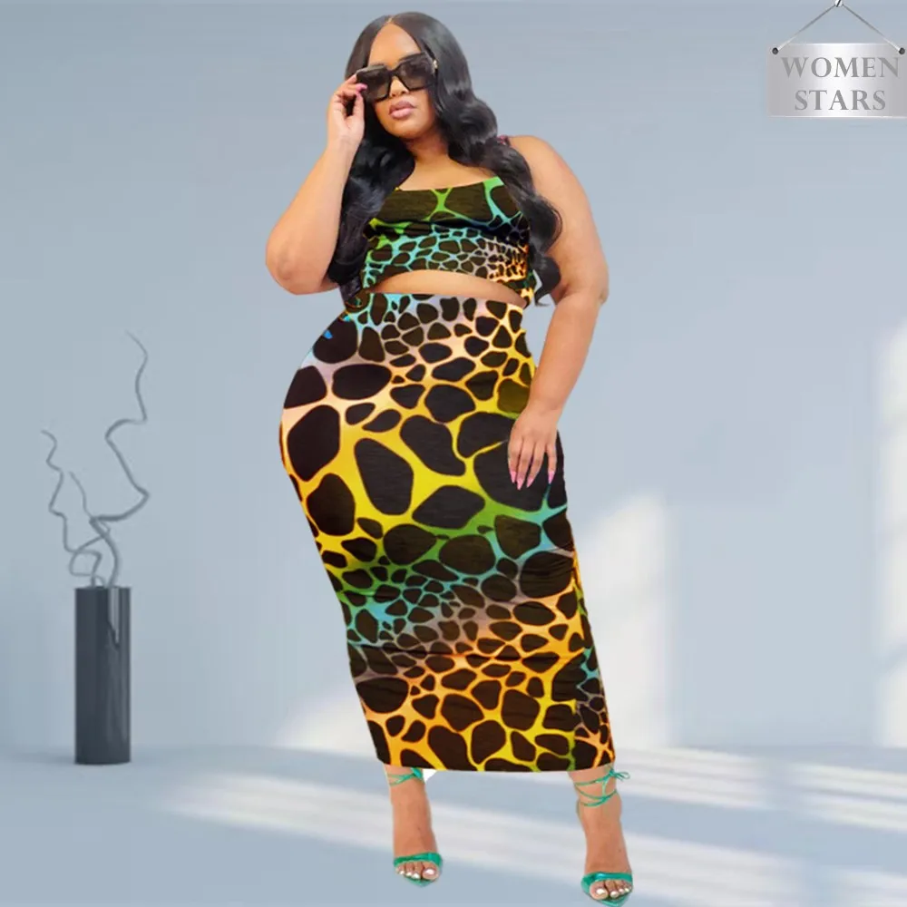Plus Size Skirts Sets Women Wholesale Print Bodycon Fashion Square Collar Tops Maxi Skirt Casual New Two Piece Suit Dropshipping
Plus Size Skirts Sets Women Wholesale Print Bodycon Fashion Square Collar Tops Maxi Skirt Casual New Two Piece Suit Dropshipping