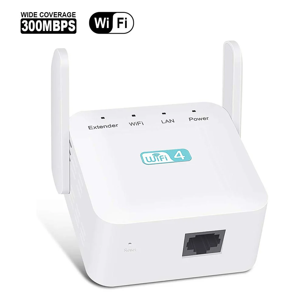 Wireless 300Mbps WiFi Repeater Range Extender AP Wi-Fi Signal Range Amplifier Expander High Compatible with Any Router
Wireless 300Mbps WiFi Repeater Range Extender AP Wi-Fi Signal Range Amplifier Expander High Compatible with Any Router