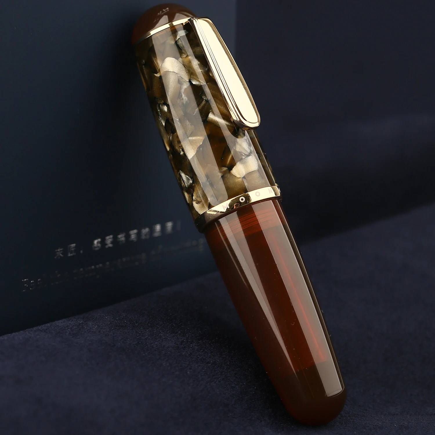 MAJOHN Q1 Brown Acrylic Mini Fountain Pen Resin Portable Ink Pen Iridium EF/F Nib with Box Short Writing Gift Pen Set
MAJOHN Q1 Brown Acrylic Mini Fountain Pen Resin Portable Ink Pen Iridium EF/F Nib with Box Short Writing Gift Pen Set