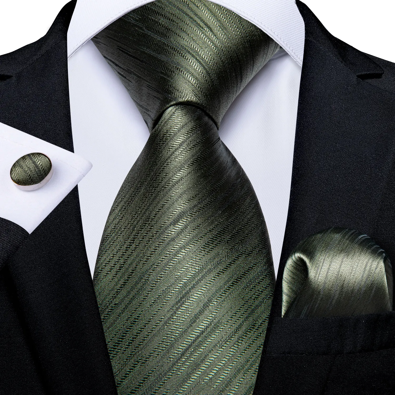 SJT-7226 DiBanGu New Green Solid Men's Tie 100% Silk Tie for Men Handkerchief Cufflinks Gift Tie Business Wedding Party Tie Set
SJT-7226 DiBanGu New Green Solid Men's Tie 100% Silk Tie for Men Handkerchief Cufflinks Gift Tie Business Wedding Party Tie Set