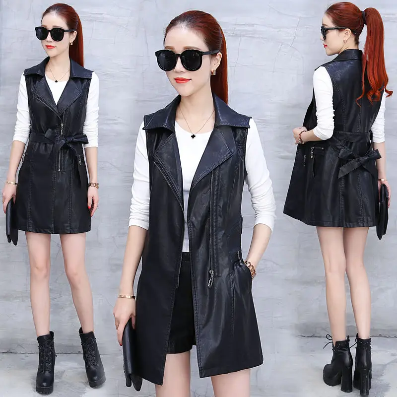 2023 New Fashion PU Leather Vests Women Slim Fit Casual Female Sleeveless for Faux Y183
2023 New Fashion PU Leather Vests Women Slim Fit Casual Female Sleeveless for Faux Y183