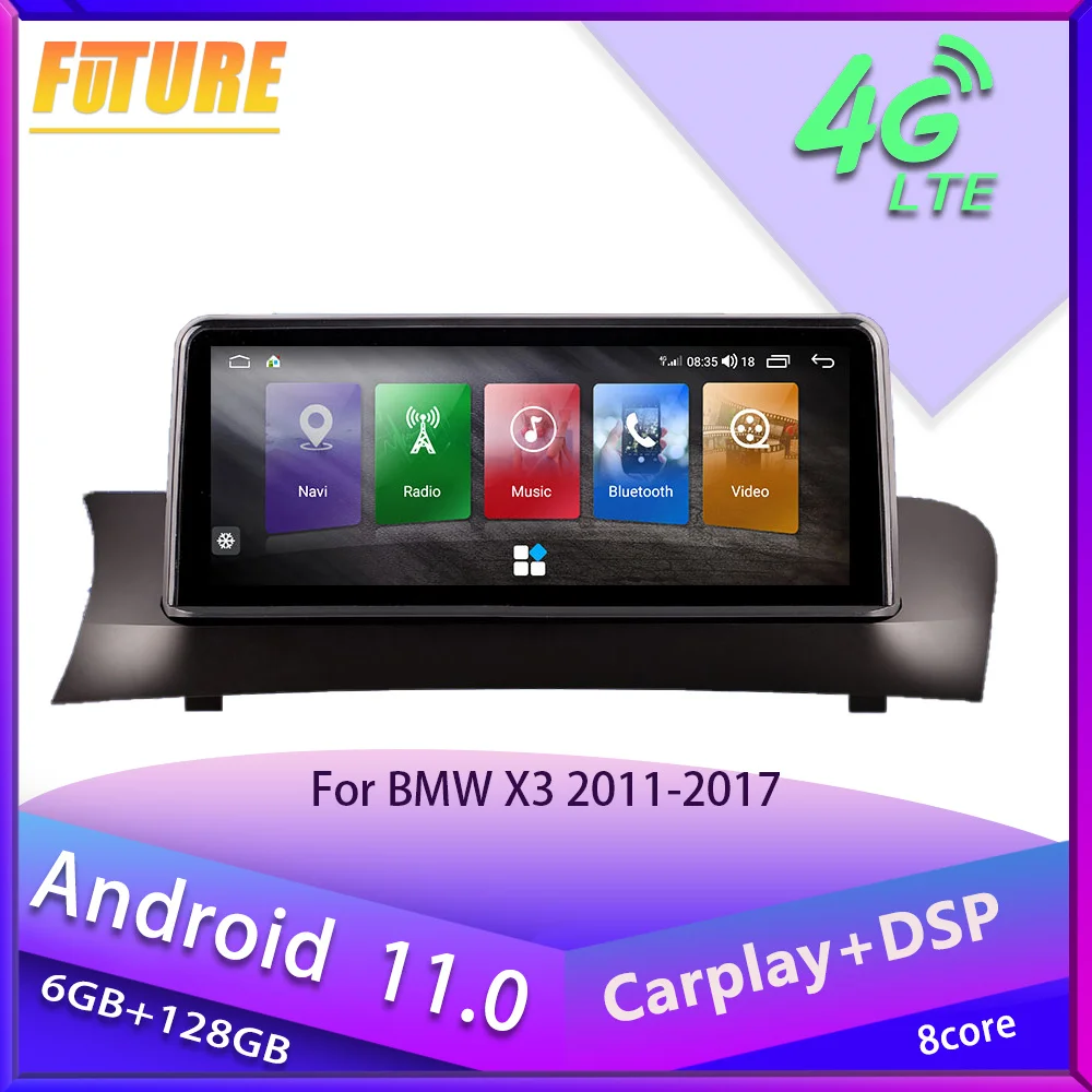 Tesla Screen Android 11.0 Car Radio Stereo For BMW X3 X4 F25 F26 2011-2017 Car Multimedia Player GPS Navigation 2 Din Head Unit
Tesla Screen Android 11.0 Car Radio Stereo For BMW X3 X4 F25 F26 2011-2017 Car Multimedia Player GPS Navigation 2 Din Head Unit