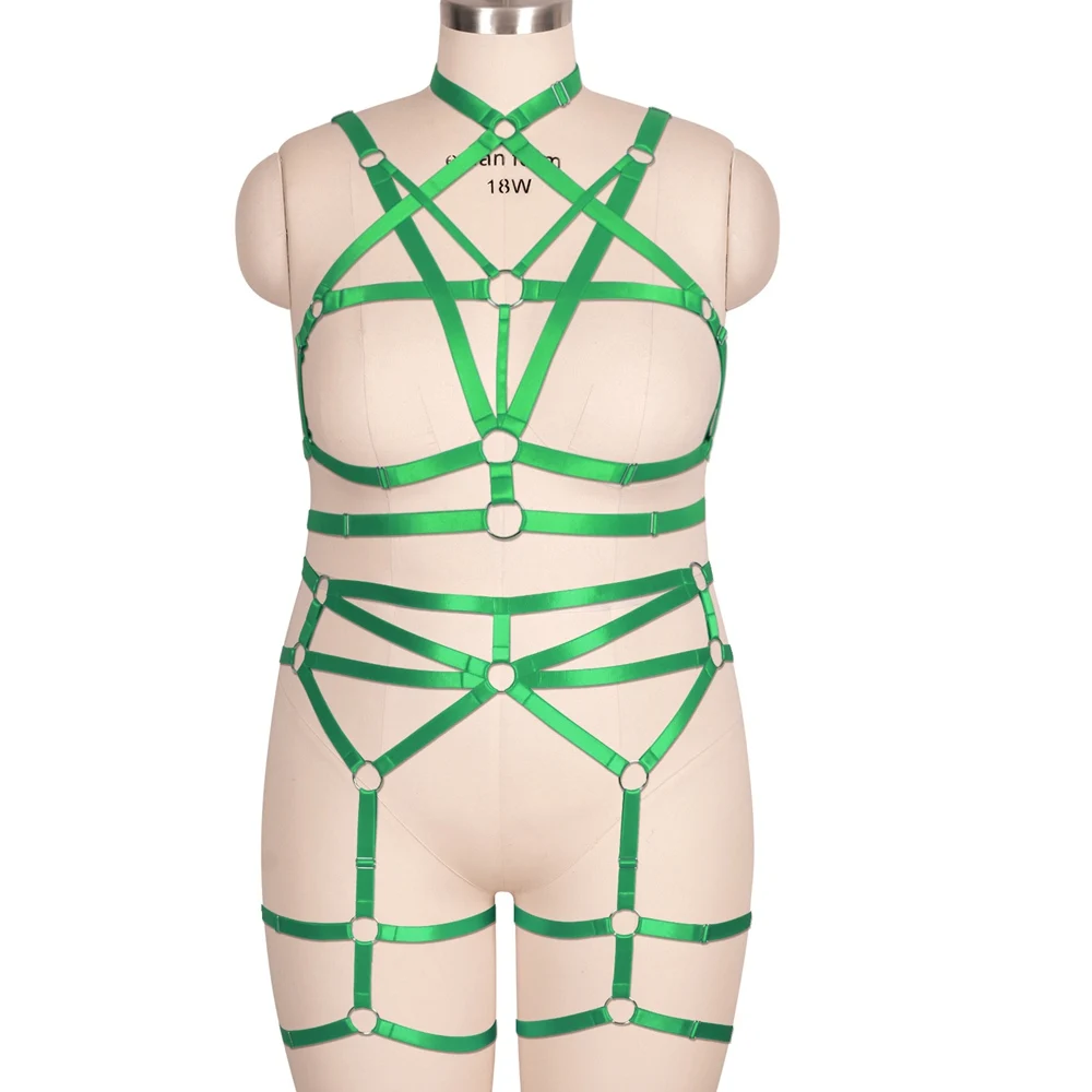 Full Body Bondage Harness Belt Plus Size Fetish Sexy Set Busty Ladies Cage Bra Exotic Costumes Women's Erotic Lingerie
Full Body Bondage Harness Belt Plus Size Fetish Sexy Set Busty Ladies Cage Bra Exotic Costumes Women's Erotic Lingerie