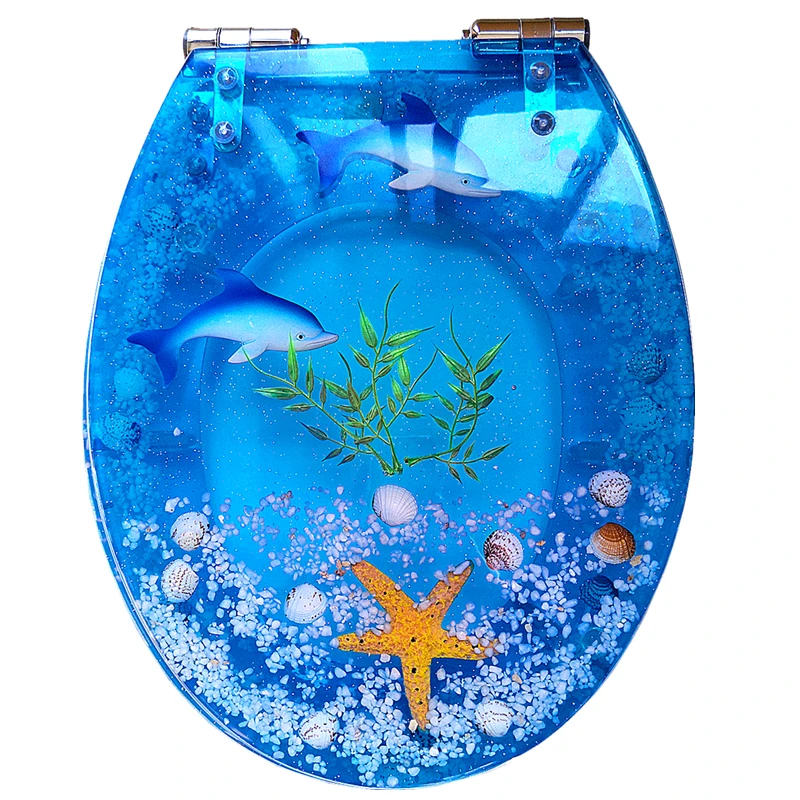 Ocean Pattern Resin Toilet Seat Slow-close No Noise Toilet Seat Cover For Household Hotel Toilet Seat Accessories
Ocean Pattern Resin Toilet Seat Slow-close No Noise Toilet Seat Cover For Household Hotel Toilet Seat Accessories