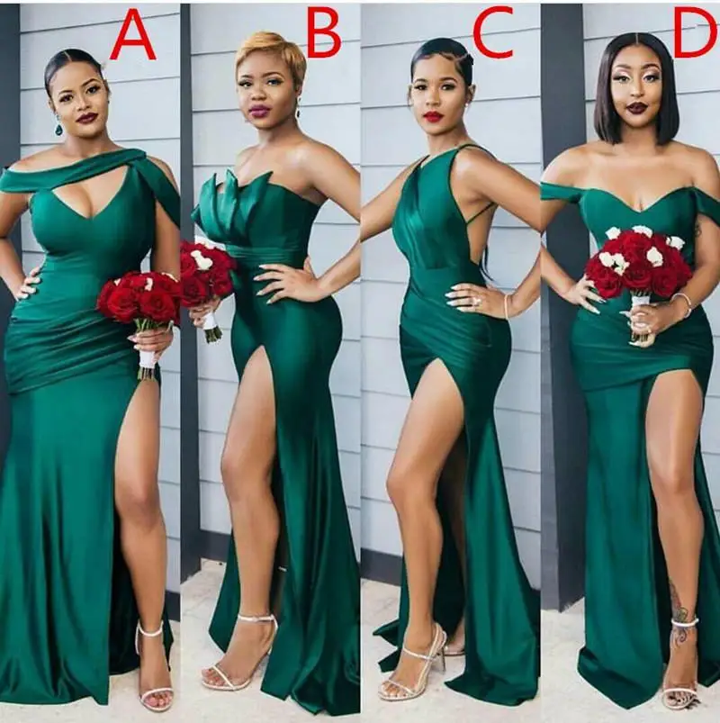 2023 Modest Side Split Long Maid Of Honor Dress Sexy Wedding Party Gowns Difference Neckline Cheap Bridesmaid Dresses
2023 Modest Side Split Long Maid Of Honor Dress Sexy Wedding Party Gowns Difference Neckline Cheap Bridesmaid Dresses
