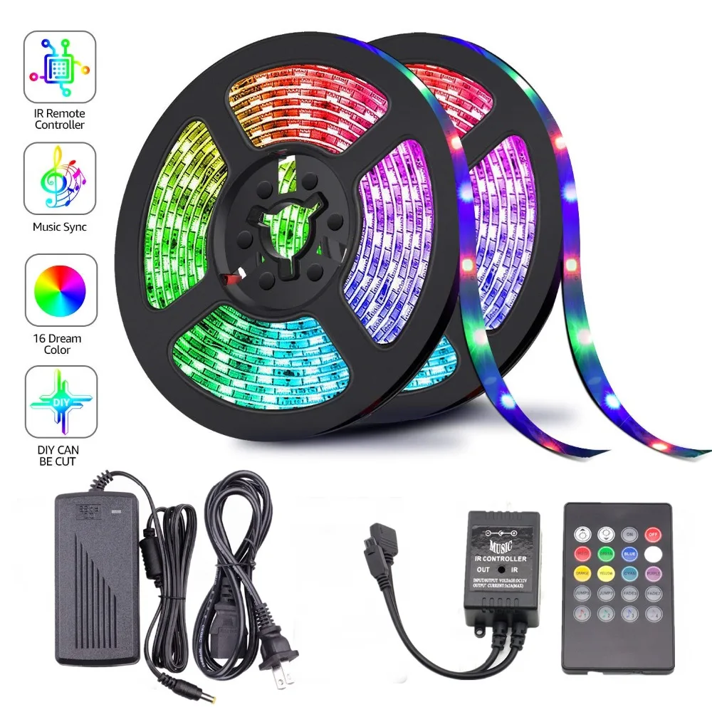 Лента 5050 SMD 12В Светодиодная лента RGB светодиодный строка светильник музыка светильник Цветной лампа Неоновая полоса украшение для стен комнаты
Лента 5050 SMD 12В Светодиодная лента RGB светодиодный строка светильник музыка светильник Цветной лампа Неоновая полоса украшение для стен комнаты