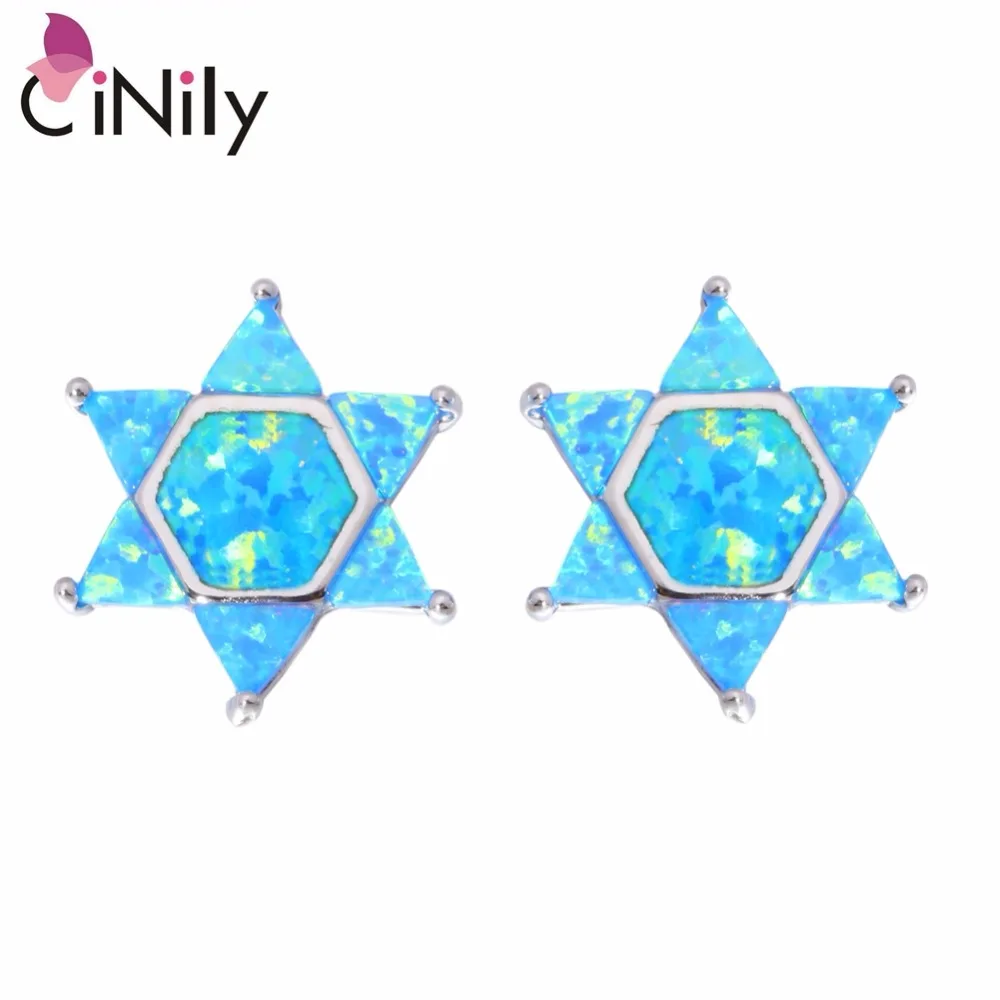 CiNily Created Blue Fire Opal Silver Plated Wholesale Lovely Star for Women Jewelry Wedding Party Stud Earrings 16mm OH3385
CiNily Created Blue Fire Opal Silver Plated Wholesale Lovely Star for Women Jewelry Wedding Party Stud Earrings 16mm OH3385