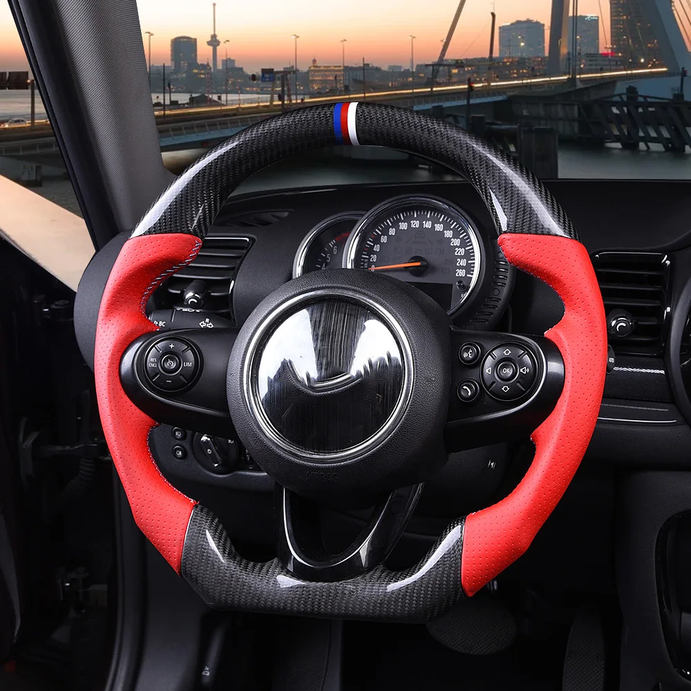 Carbon Fiber Steering Wheel Real Leather Customized for MINI Cooper F R Series Clubman F60 Interior Accessories F56
Carbon Fiber Steering Wheel Real Leather Customized for MINI Cooper F R Series Clubman F60 Interior Accessories F56