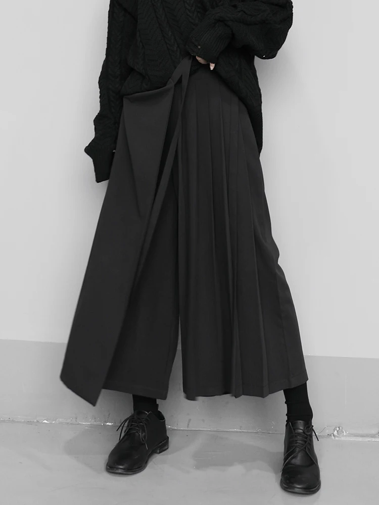 Ladies Pant Skirt Wide Leg Pants Straight Pants Spring And Autumn New Elastic Waist Solid Color False Two Irregular Design
Ladies Pant Skirt Wide Leg Pants Straight Pants Spring And Autumn New Elastic Waist Solid Color False Two Irregular Design