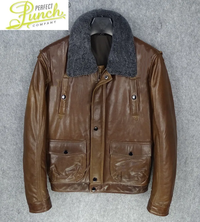 Men Jacket Sheepskin Genuine Leather Jackets Mens 100% Wool Collar Coat Autumn Men's Clothing Chaqueta Hombre LXR612
Men Jacket Sheepskin Genuine Leather Jackets Mens 100% Wool Collar Coat Autumn Men's Clothing Chaqueta Hombre LXR612