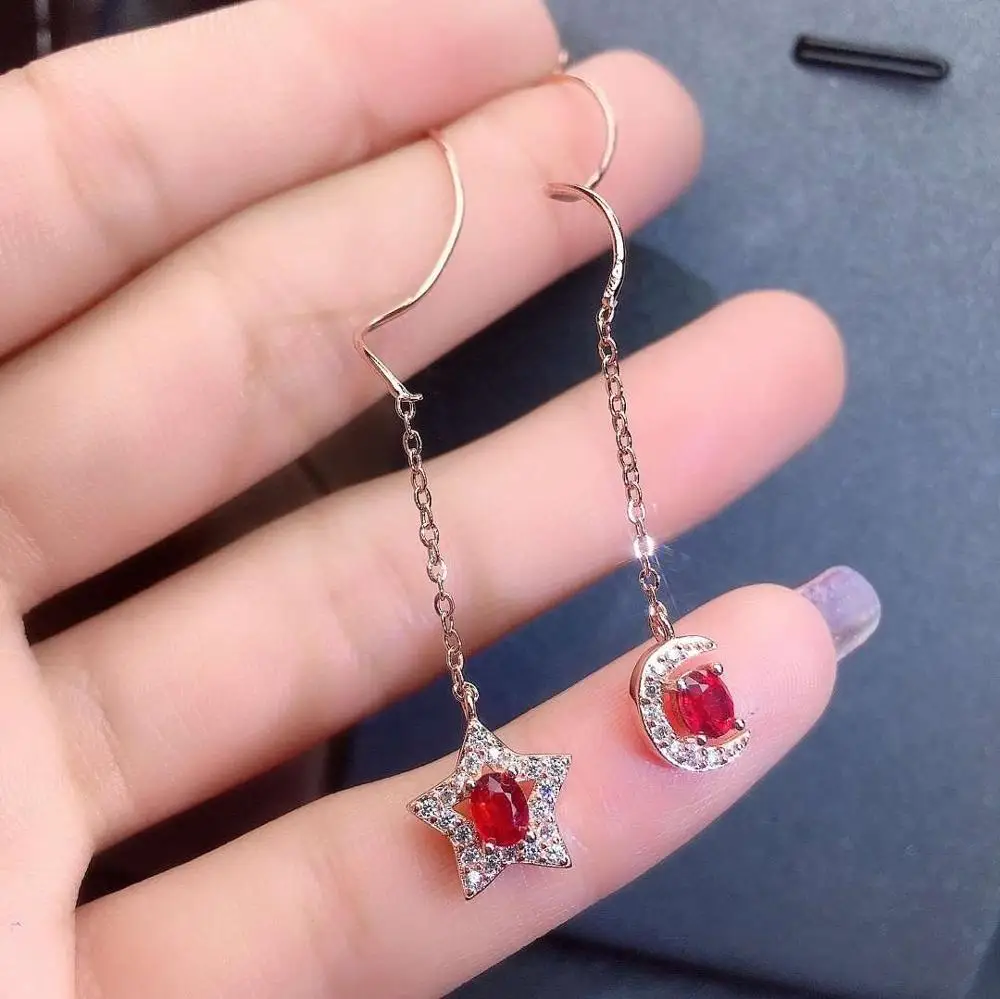 Natural Real Ruby Earring Real 925 Silver sterling Fine Charm Jewelry for Women Wedding Party Earring
Natural Real Ruby Earring Real 925 Silver sterling Fine Charm Jewelry for Women Wedding Party Earring