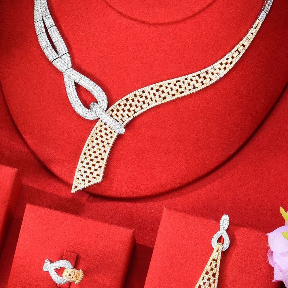 missvikki 4PCS Luxury Trendy Mixed Big Statement Jewelry set For Women Wedding Cubic Zircon CZ African Dubai Bridal Jewelry
missvikki 4PCS Luxury Trendy Mixed Big Statement Jewelry set For Women Wedding Cubic Zircon CZ African Dubai Bridal Jewelry