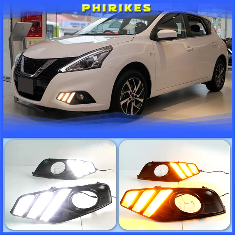 New upgraded version top quality led drl daytime running light with yellow turn signal for Nissan New Nissan Tiida Only 2017-18
New upgraded version top quality led drl daytime running light with yellow turn signal for Nissan New Nissan Tiida Only 2017-18