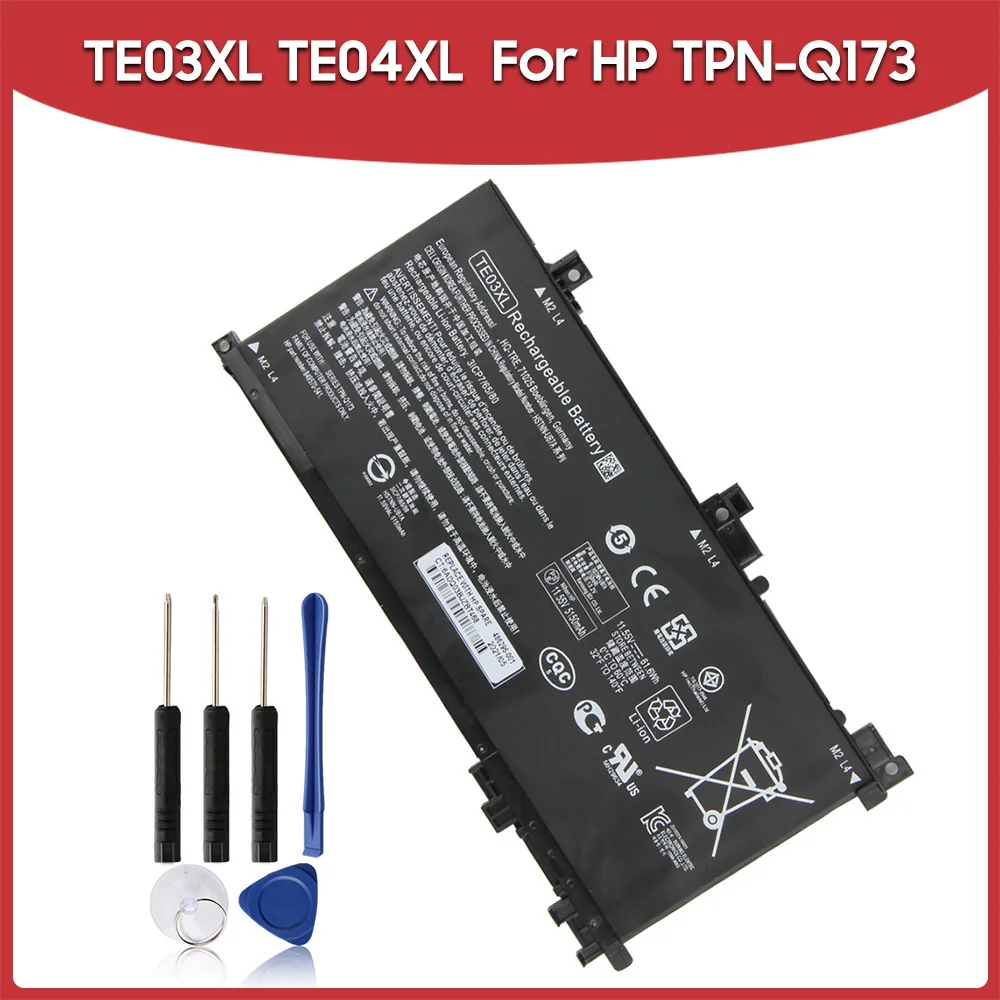 Original Replacement Battery TE03XL TE04XL For HP OMEN 15 TPN-Q173 HSTNN-UB7A 15-bc011TX 15-bc012TX 15-bc013TX 15-bc014TX AX017T
Original Replacement Battery TE03XL TE04XL For HP OMEN 15 TPN-Q173 HSTNN-UB7A 15-bc011TX 15-bc012TX 15-bc013TX 15-bc014TX AX017T