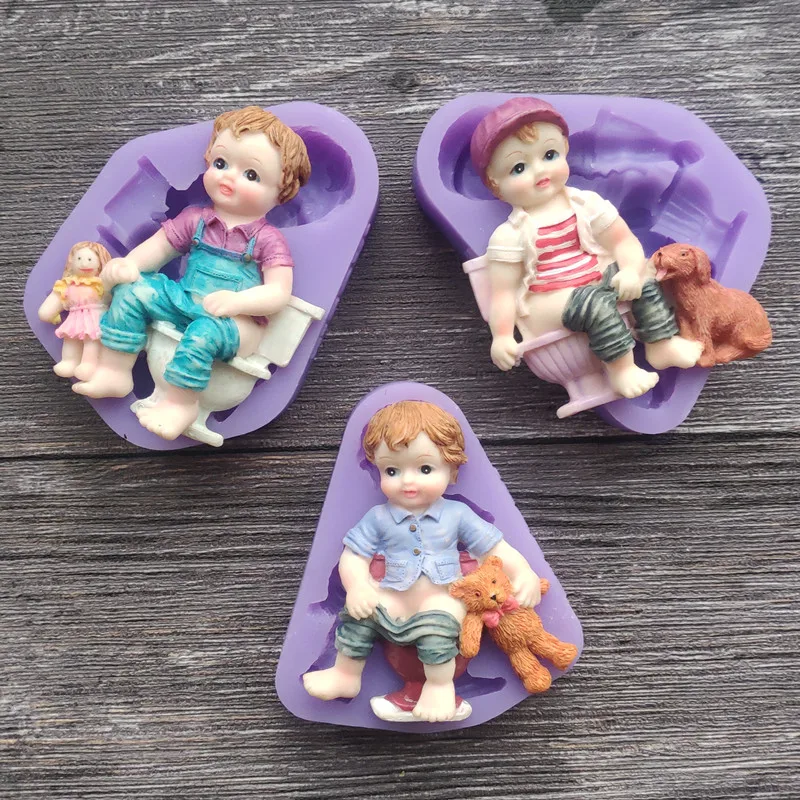 PRZY Toilet Baby Mold Silicone Fondant Mold Cake Decoration Clay Resin Baby Silicone Fondant Mold For Baby Chocolate Mold Moulds
PRZY Toilet Baby Mold Silicone Fondant Mold Cake Decoration Clay Resin Baby Silicone Fondant Mold For Baby Chocolate Mold Moulds