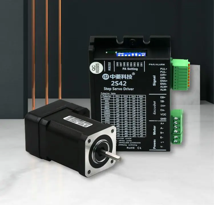 DC12-48V 2A 0.48N/0.72N42MM closed-loop stepper motor drive kit,high-speed constant torque with encoder,CNC,automation solutions
DC12-48V 2A 0.48N/0.72N42MM closed-loop stepper motor drive kit,high-speed constant torque with encoder,CNC,automation solutions