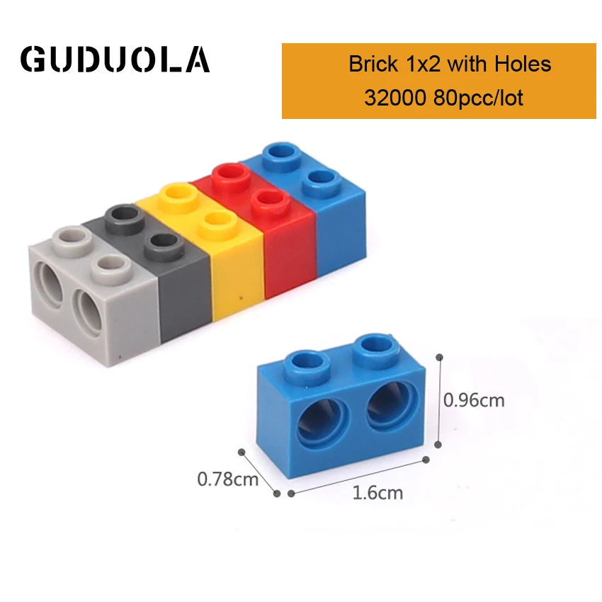 Детали Guduola 32000, кирпич 1x2 с отверстиями, строительный блок, детали MOC, креативные игрушки, совместимы с любыми брендами 80 шт./лот
Детали Guduola 32000, кирпич 1x2 с отверстиями, строительный блок, детали MOC, креативные игрушки, совместимы с любыми брендами 80 шт./лот