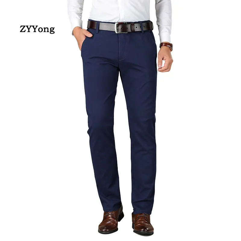 Mens Pants Cotton Pants Straight Business Casual 4 color Plus Size Pant Suit Comfortable High Quality Stretch Male Long Trousers
Mens Pants Cotton Pants Straight Business Casual 4 color Plus Size Pant Suit Comfortable High Quality Stretch Male Long Trousers