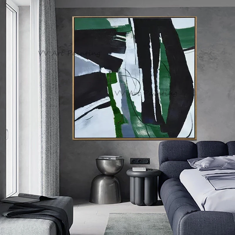Green Abstract Canvas Painting Simple Art 100% Handpainted Nature Oil Painting Brush Wall Picture Modern Home Living Room Decor
Green Abstract Canvas Painting Simple Art 100% Handpainted Nature Oil Painting Brush Wall Picture Modern Home Living Room Decor