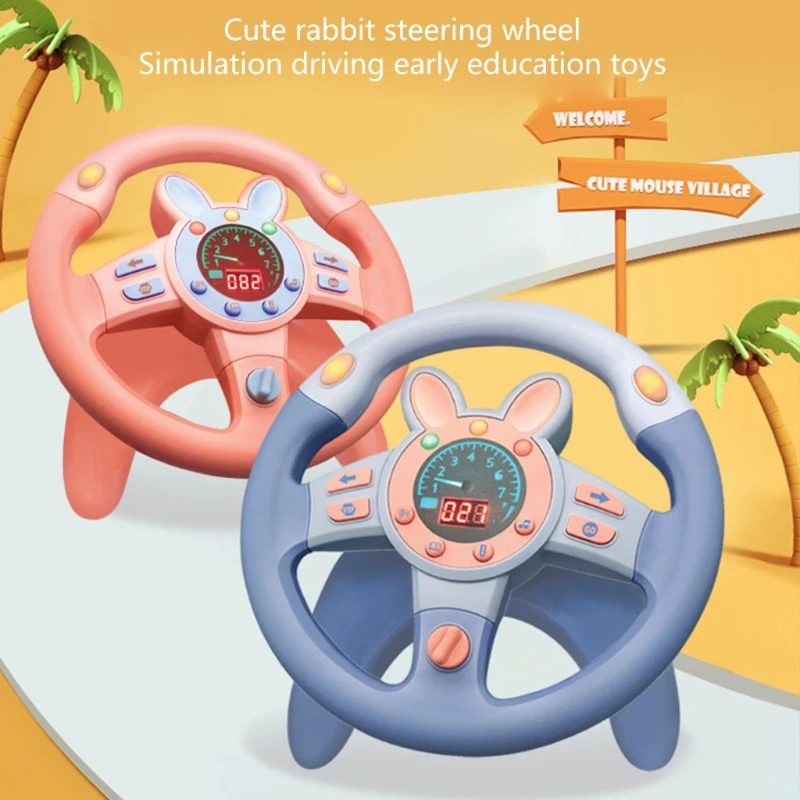 Children Steering Wheel Kids Game Accessory Simulation Steering Wheel Toy with Light Music Car for Kids Musical Educational Toys
Children Steering Wheel Kids Game Accessory Simulation Steering Wheel Toy with Light Music Car for Kids Musical Educational Toys