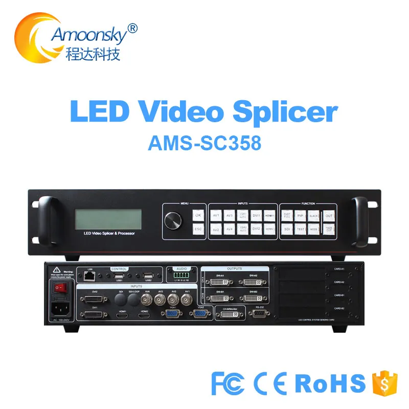 SDI video multi window splicer video processor SC358 SC358S support 4 sending card for led large screen display
SDI video multi window splicer video processor SC358 SC358S support 4 sending card for led large screen display