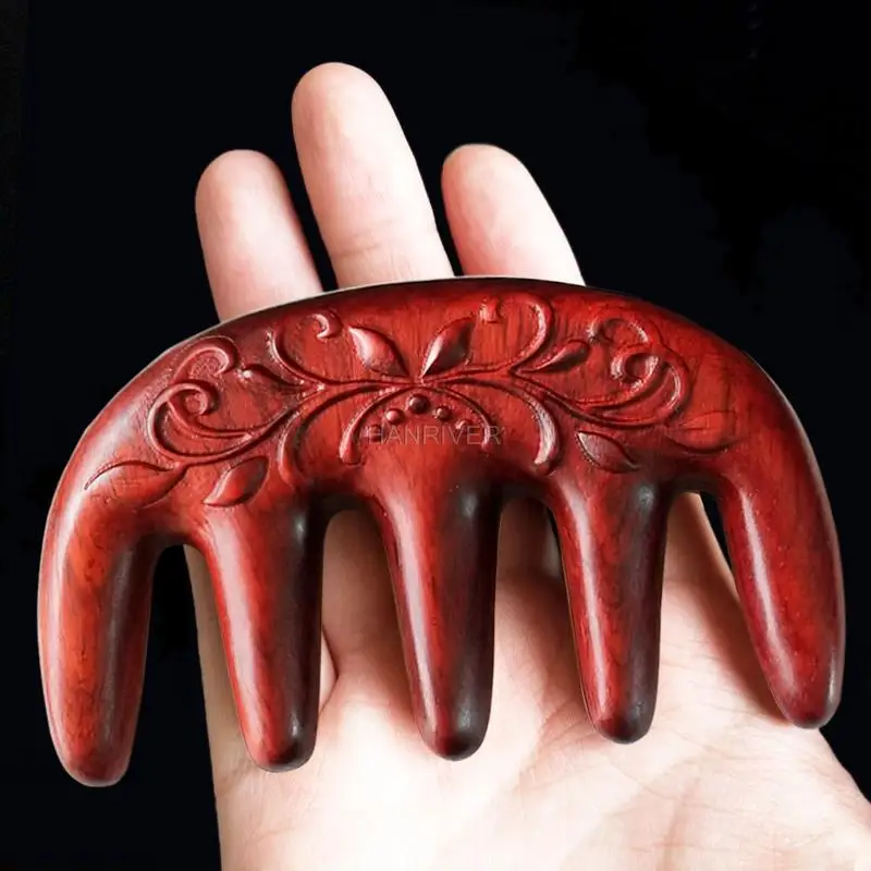 Rosewood Carved 5 Teeth Meridian Comb Five Scriptures Massage Comb Head Shoulder Neck Massage Double-Sided Carved
Rosewood Carved 5 Teeth Meridian Comb Five Scriptures Massage Comb Head Shoulder Neck Massage Double-Sided Carved
