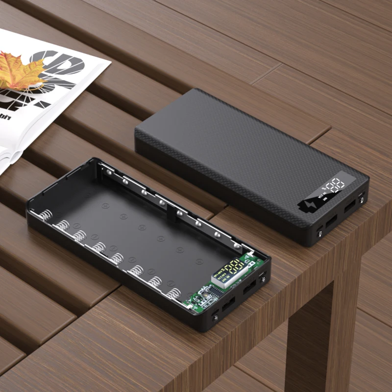 8*18650 Power Bank Case Dual USB Mobile Phone Charge Quick Charge QC 3.0 PD DIY Shell 18650 Battery Holder Charging Box
8*18650 Power Bank Case Dual USB Mobile Phone Charge Quick Charge QC 3.0 PD DIY Shell 18650 Battery Holder Charging Box