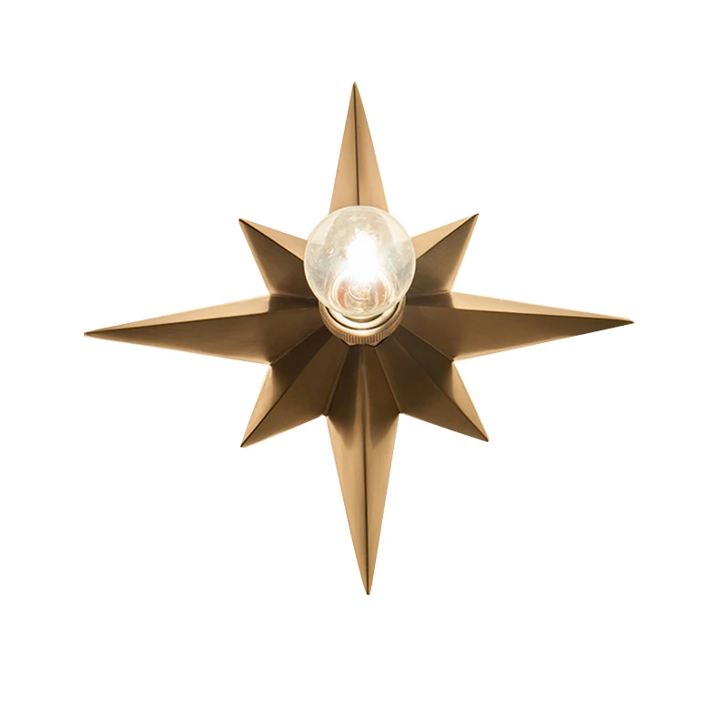 American copper ceiling lights corridor creative porch corridor room ceiling lights octagonal star
American copper ceiling lights corridor creative porch corridor room ceiling lights octagonal star