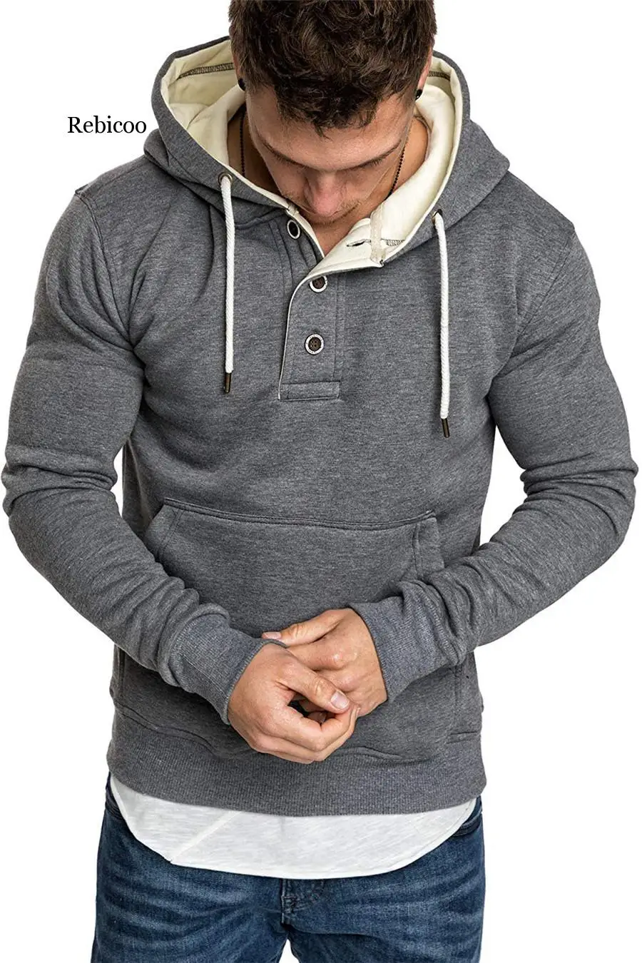 Autumn Winter Hoodied Sweatshirts Men's Hoodies Solid Fleece Fashion Casual Mens Hoodies Streetwear
Autumn Winter Hoodied Sweatshirts Men's Hoodies Solid Fleece Fashion Casual Mens Hoodies Streetwear