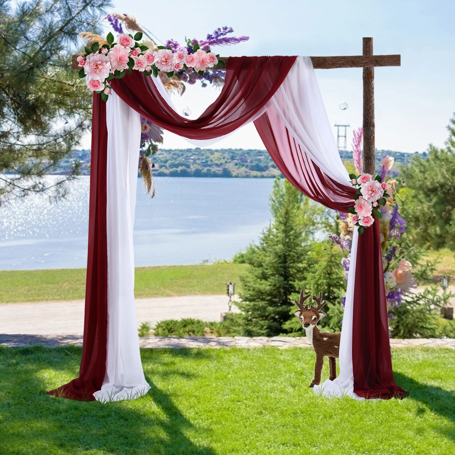 Wedding Arch Draping Fabric Chiffon Fabric Drapery Wedding Decorations for Ceremony Archway Party Ceiling Backdrop
Wedding Arch Draping Fabric Chiffon Fabric Drapery Wedding Decorations for Ceremony Archway Party Ceiling Backdrop